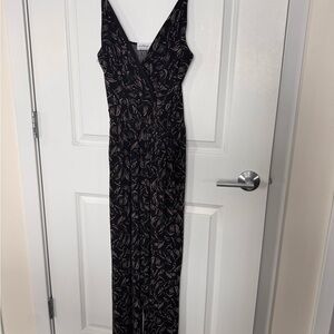 Kaileigh Black and Cream jumpsuit